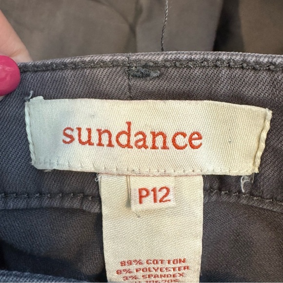 SUNDANCE Petite Grey Embroidered Jeans - Picture 6 of 8